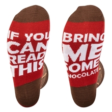 ACE If You Can Read This, Bring Me Some Chocolate Dress Socks