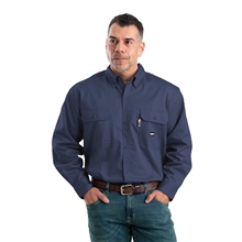 Berne Mens Tall Flame - Resistant Button Down Work Shirt