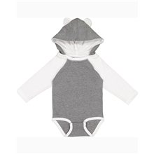 Rabbit Skins Infant Long Sleeve Fine Jersey Bodysuit With Ears