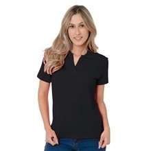 Bayside Ladies USA Made Johnny Collar Polo