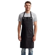 Artisan Collection by Reprime Unisex Barley Contrast Stitch Recycled Bib Apron