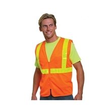 Bayside Unisex USA Made M22610/ LZ, Class 2, Level 2 ANSI High Vis Mesh Safety Vest