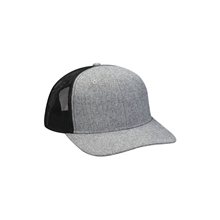 Adams Heather Woven / Soft Mesh Trucker Style Cap