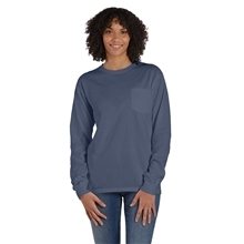 ComfortWash by Hanes Unisex Garment - Dyed Long - Sleeve T - Shirt with Pocket