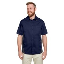 Harriton Mens Tall Flash IL Colorblock Short Sleeve Shirt