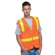 Bayside Unisex USA Made 22Surv - Y Class 2 ANSI High Vis Surveyor Safety Vest