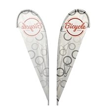 IMPORT 15 Single - Sided Teardrop Flag with Ground Spike