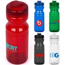 24 oz Eco - Polyclear Bottle with Flip Top Lid