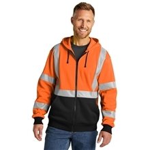 CornerStone(R) ANSI 107 Class 3 Heavy - Duty Fleece Full - Zip Hoodie