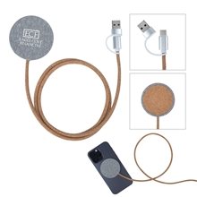 Ashford 10W RPET Cork Wireless Charging Pad