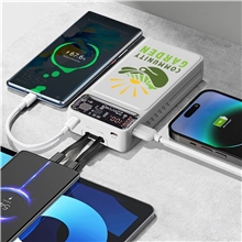 Winnetka Transparent Corded Power Bank 20000 mAh