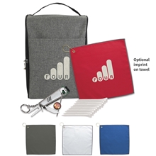 Heathered Shoe Bag Golf Kit