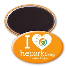Oval Button w / Magnet