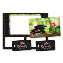 Plastic Wallet Card w / 2 Key Tags