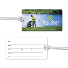 Ultra - Thin Luggage Tag with Clear Strap