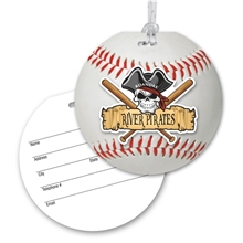 Ultra - Thin Round Luggage Tag With Clear Strap