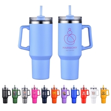 Genoa 40 oz Vacuum Insulated Travel Mug with Straw