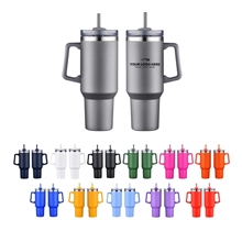 Genoa 40 oz Vacuum Insulated Travel Mug with Straw