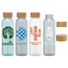Alpine - 17 oz Glass Bottle with Bamboo Lid