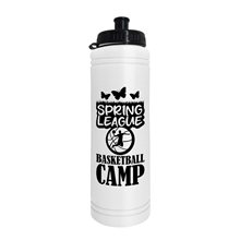 Slim Line - 25 oz Water Bottle With Tethered Push Pull Lid
