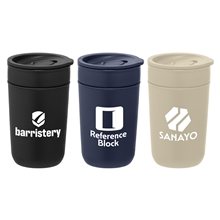 Danube - 12 oz Ceramic Tumbler with Recycled Plastic Exterior Lid