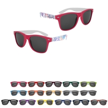 Full Color Colorblock Malibu Sunglasses