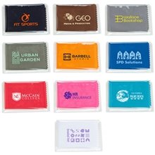 6 x 6 220GSM Microfiber Cleaning Cloth in Clear PVC Case