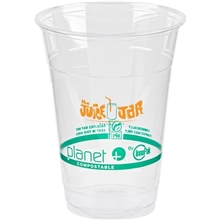 16 oz Compostable PLA Cup - Eco Branded