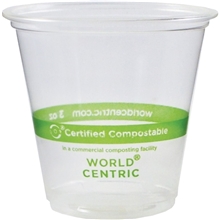 3 oz Compostable PLA Sampling Cup - Eco Branded