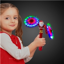 LED Santa Swivel Arms Spinner Wand