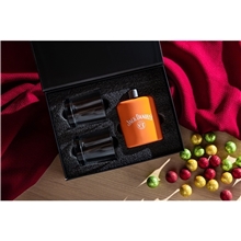 6 oz Flask 10 oz Island Rocks Glasses - Gift Set