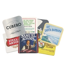 4 Square Heavy Weight (125 Pt) Pulpboard Coaster W / 4 Color Process Printing