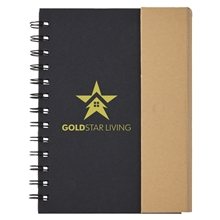 Eco Magnetic Notebook with Sticky Notes Pen