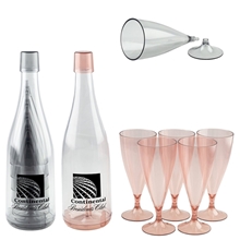 Bubbly Reusable Champagne Flutes Set