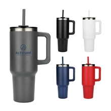 Pinnacle 40 oz Vacuum Insulated Eco - Friendly Travel Tumbler With Straw