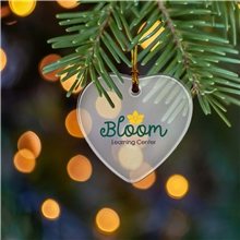 3 Sun Catcher Acrylic Ornament - Heart