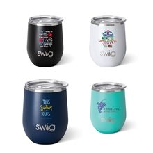 Swig(R) 12 oz Matte Stemless Wine Cup, Full Color Digital