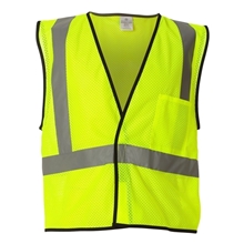 Kishigo - Economy Single Pocket Hook Loop Mesh Vest