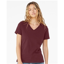 Bella + Canvas - Womens Relaxed Short Sleeve Jersey V - Neck Tee - 6405