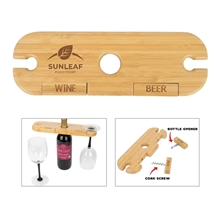Temecula 3- Piece Bamboo Wine Caddy