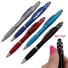 Halcyon(R) Silhouette Spin Top Pen with Stylus