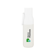 17 oz larq flip top bottle - Granite White