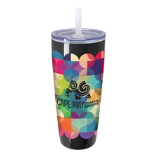 Koozie(R) Built - in Straw Vacuum Tumbler - 30 oz
