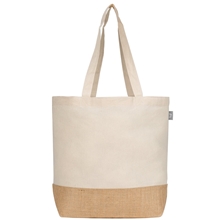 Rio(TM) Shopper Tote Bag - 5 oz Recycled Cotton Blend with Jute