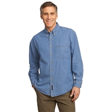 Port Company Long Sleeve Value Denim Shirt