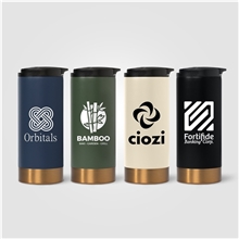 Astrid Stainless Steel Copper Accent Double Wall Tumbler - 13 oz