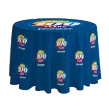 4- ft. Round FULL BLEED Table Cover with 21 Overhang WITHOUT SEAM