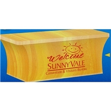 6- ft. Stretch Table Cover Multi - Panel Print, Full Bleed or Custom Fabric Color