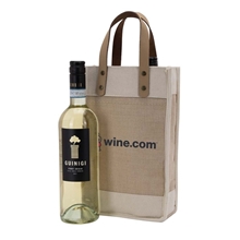 Sonoma Cotton Jute Wine Cooler Bag