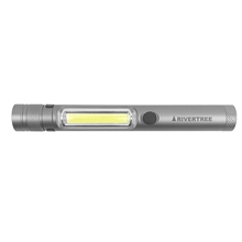 Gun Metal Magnetic Clip - On Dual Flashlight